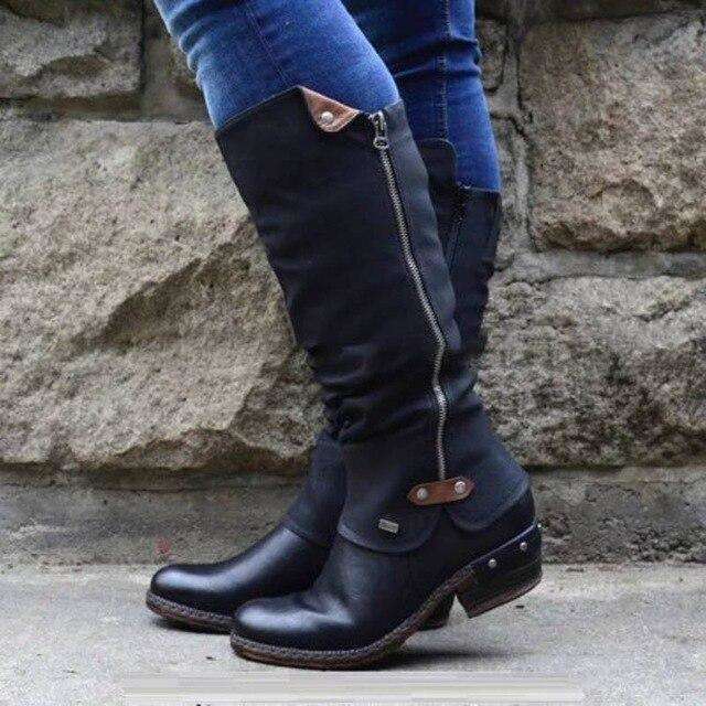 Winter Clog Buckle Boots