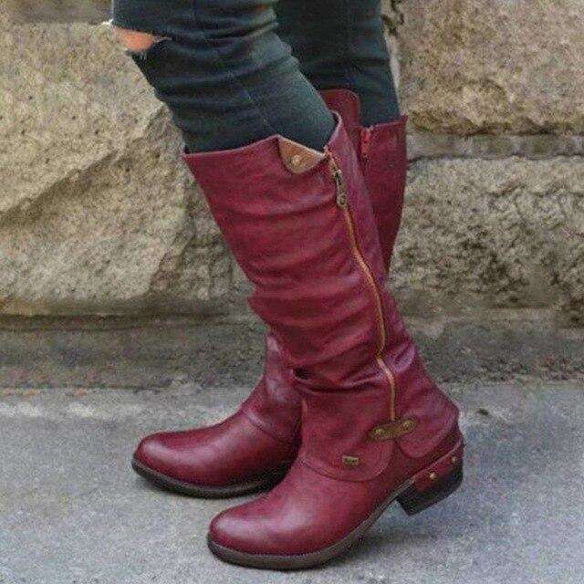 Winter Clog Buckle Boots