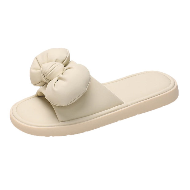 Women Platform Butterfly-Knot Slides