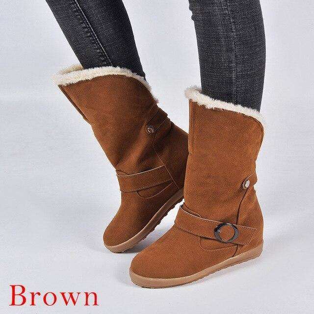 Australia Folded Furry Snow Boots