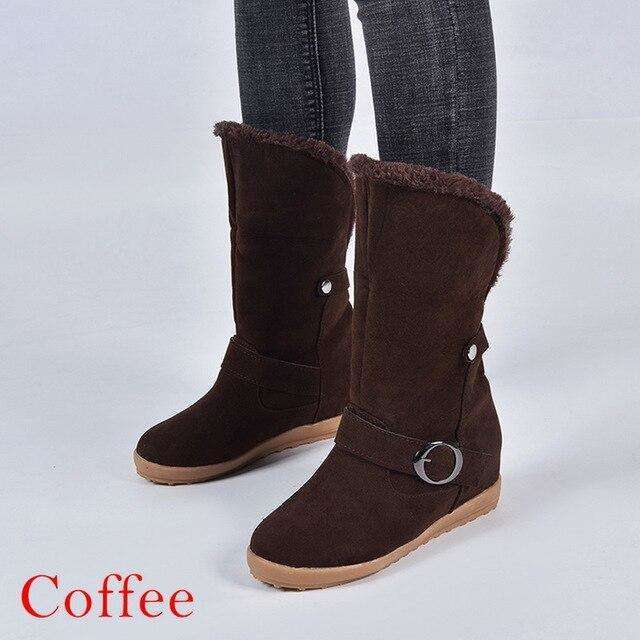 Australia Folded Furry Snow Boots