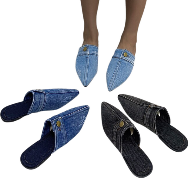 Women Denim Slippers