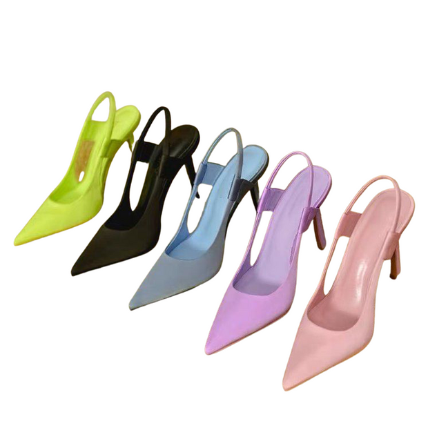 Pointed Toe Slip On Thin High Heels