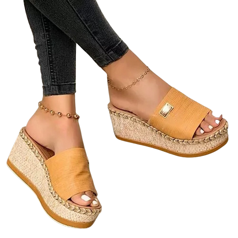 Platform High Heel Slippers