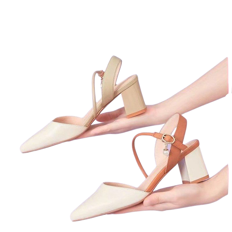 Women Pointed Toe High-Heeled Sandals