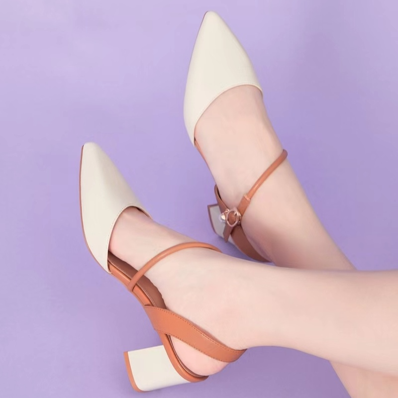 Women Pointed Toe High-Heeled Sandals