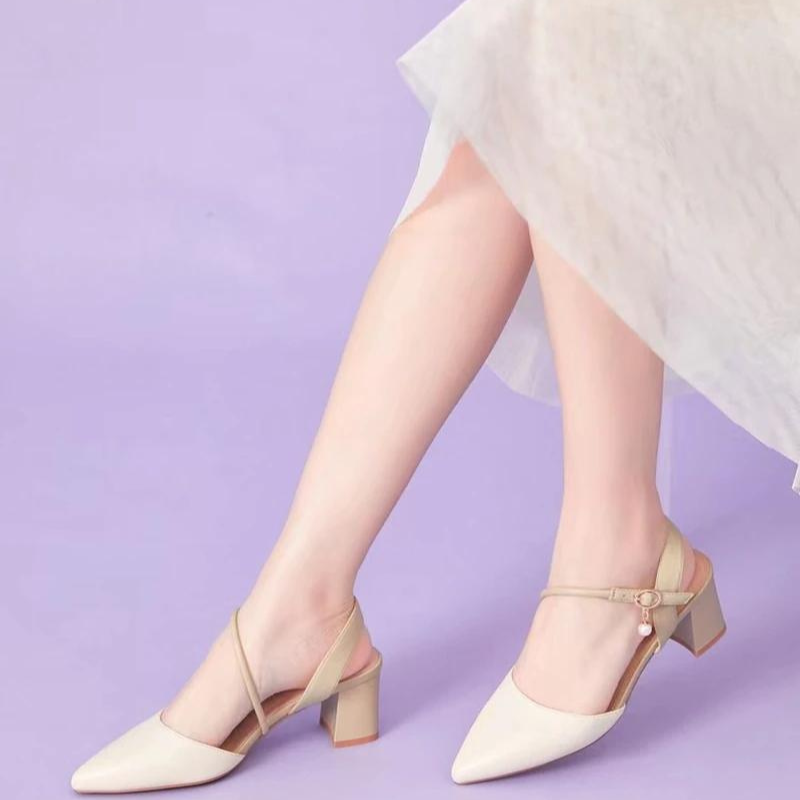 Women Pointed Toe High-Heeled Sandals