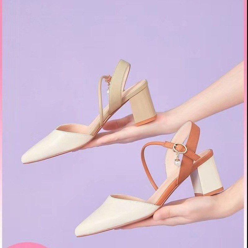 Women Pointed Toe High-Heeled Sandals