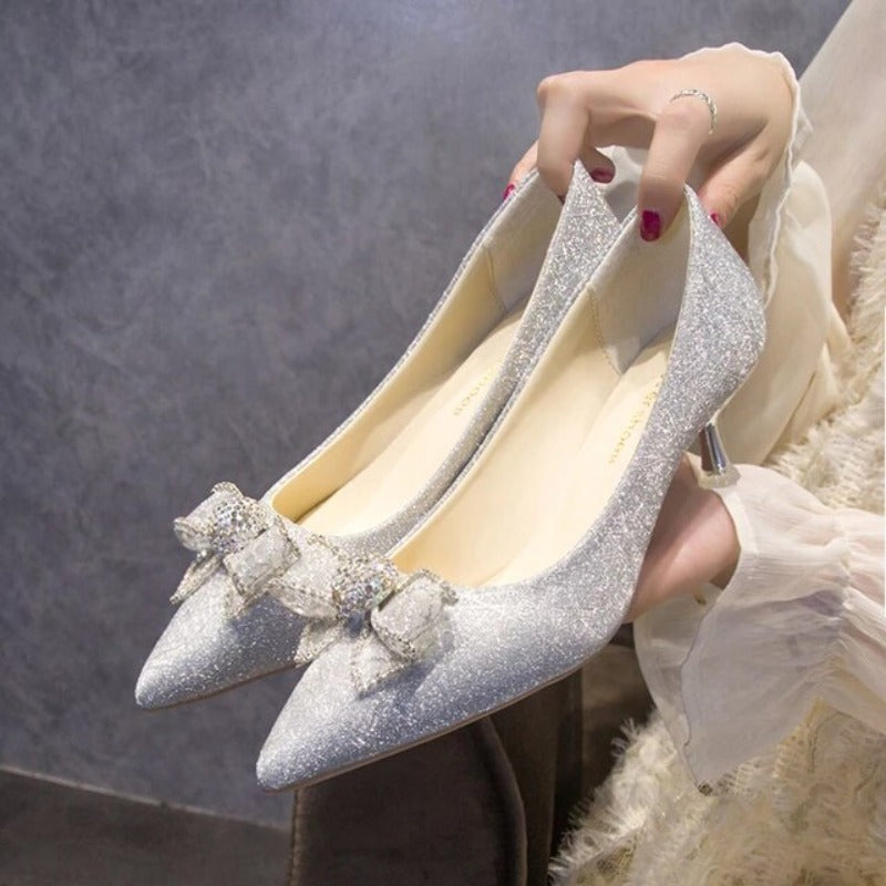 Cinderella Shoes Rhinestone High Heels