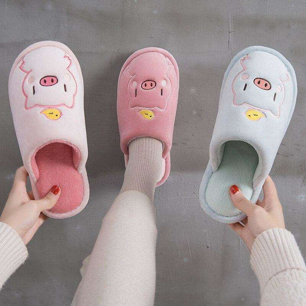 Cute Piggy Warm Slippers