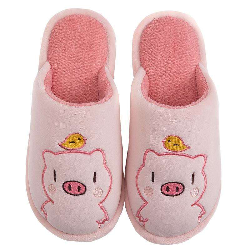 Cute Piggy Warm Slippers