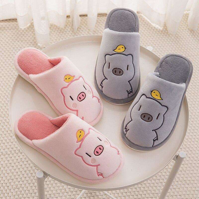 Cute Piggy Warm Slippers