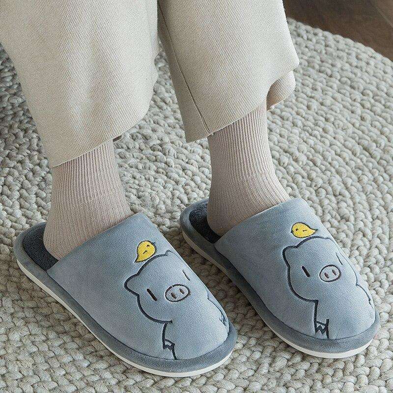 Cute Piggy Warm Slippers