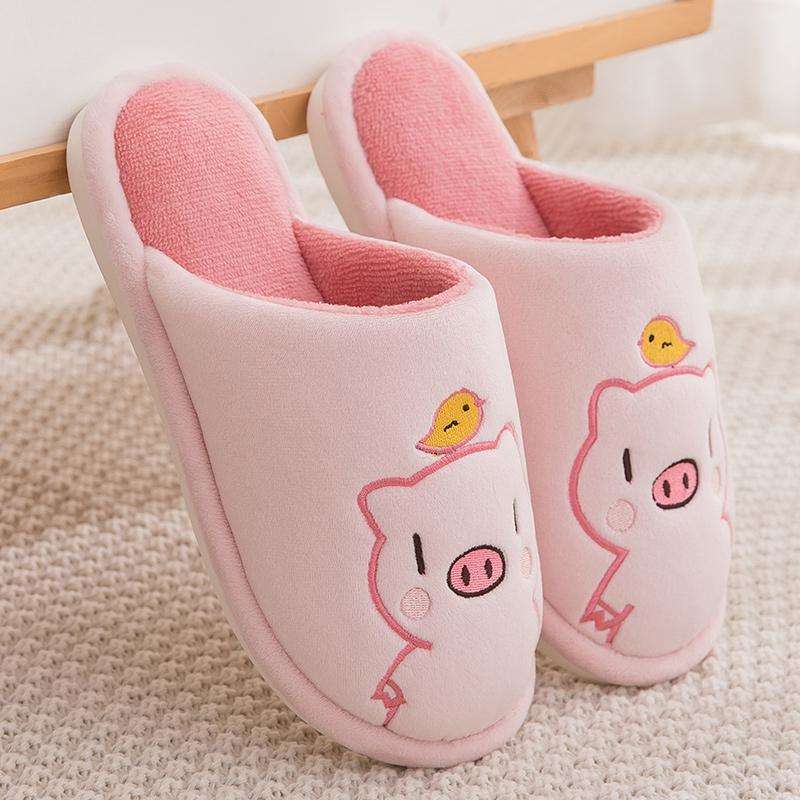 Cute Piggy Warm Slippers