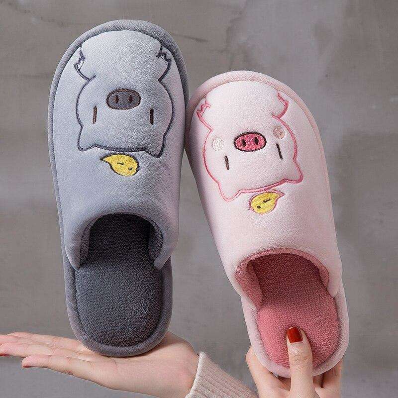 Cute Piggy Warm Slippers