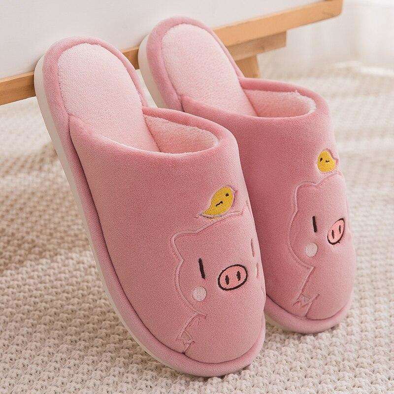 Cute Piggy Warm Slippers