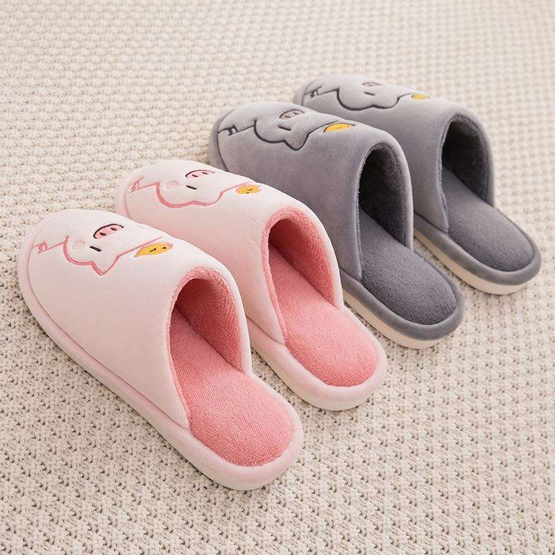 Cute Piggy Warm Slippers