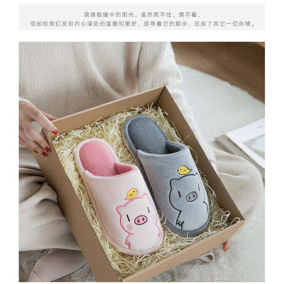 Cute Piggy Warm Slippers