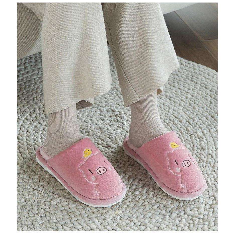 Cute Piggy Warm Slippers