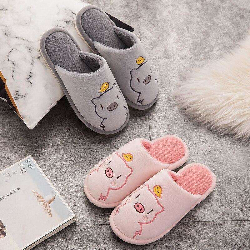 Cute Piggy Warm Slippers