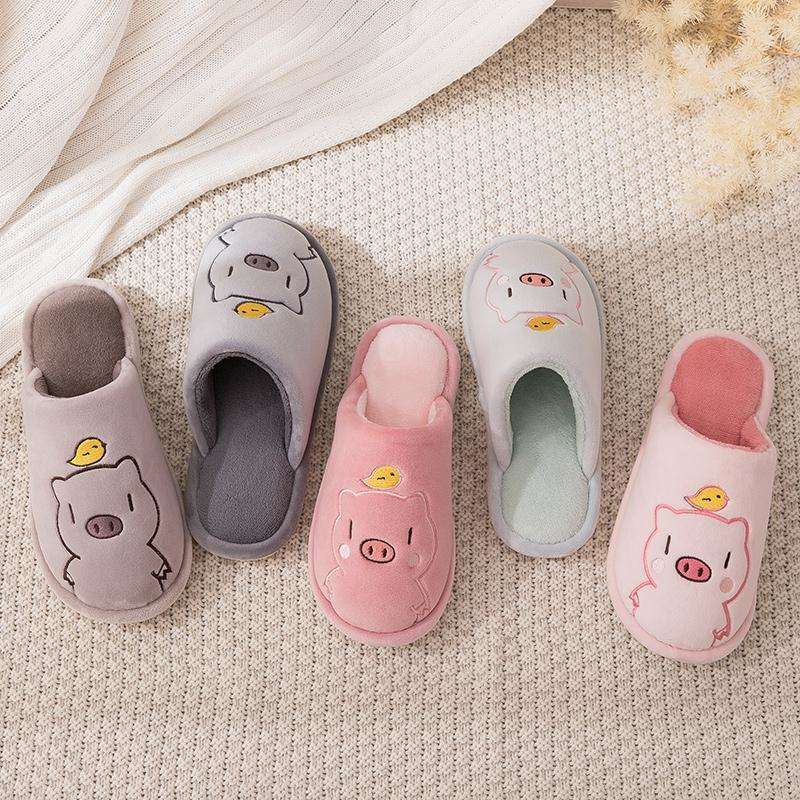 Cute Piggy Warm Slippers