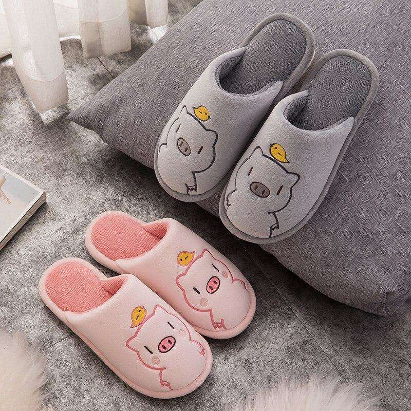 Cute Piggy Warm Slippers