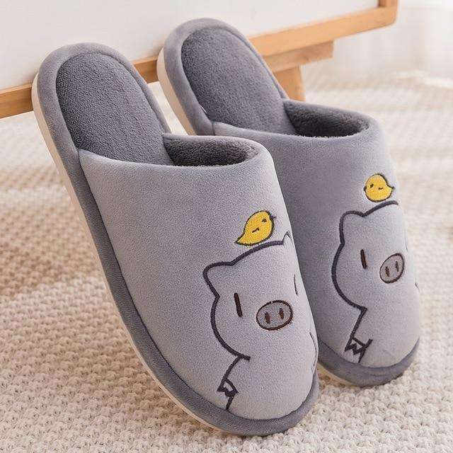 Cute Piggy Warm Slippers