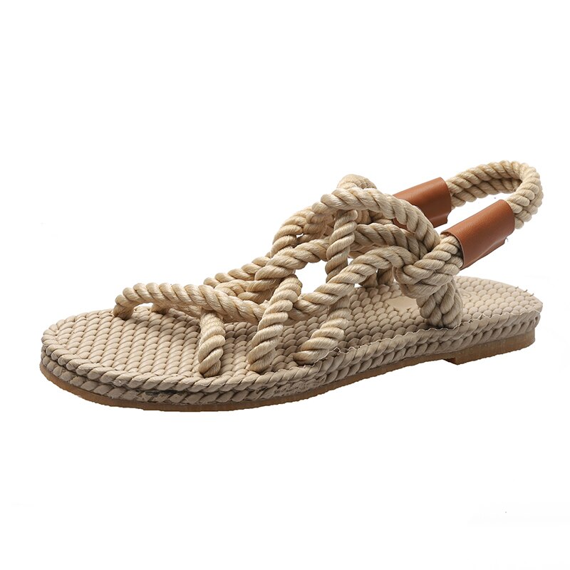 Woman Braided Rope Styled Sandals