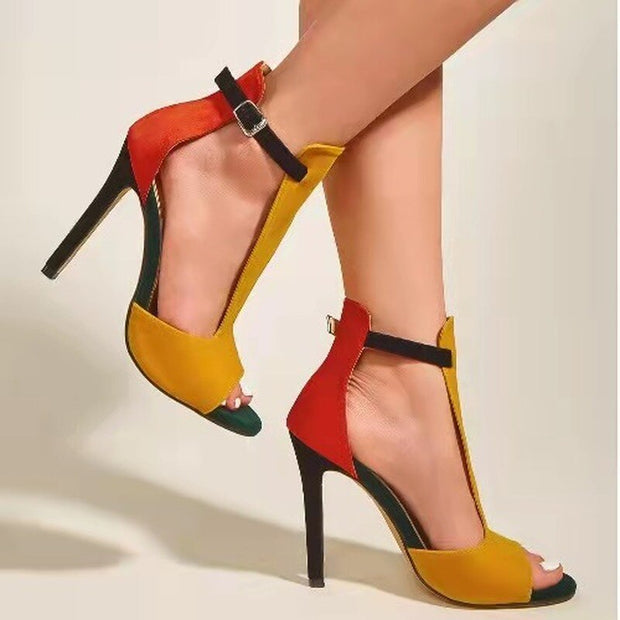 Summer Yellow High Heels