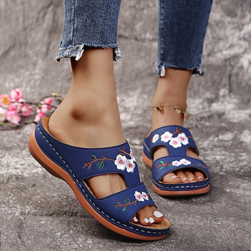 Women Flower Slippers