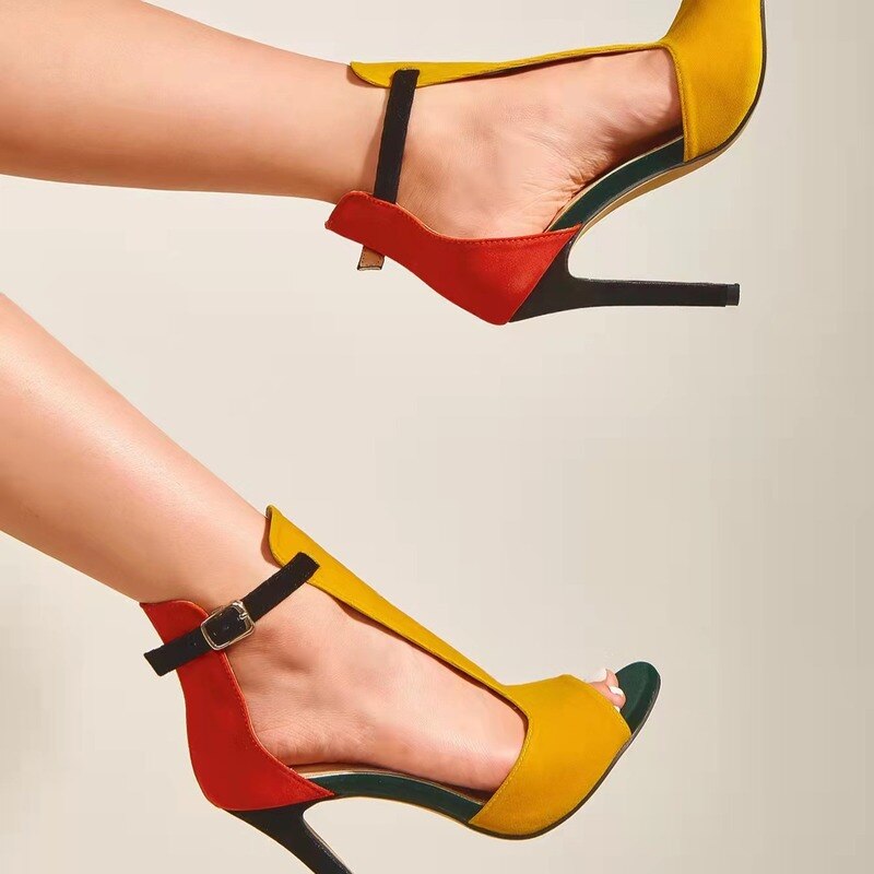 Summer Yellow High Heels