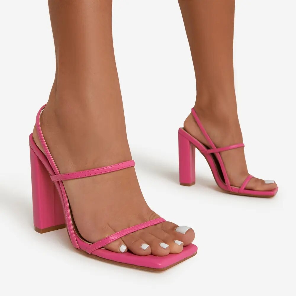 Open-Toe High Heeled Sandal