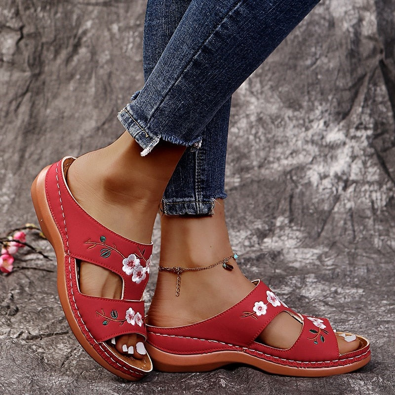 Women Flower Slippers