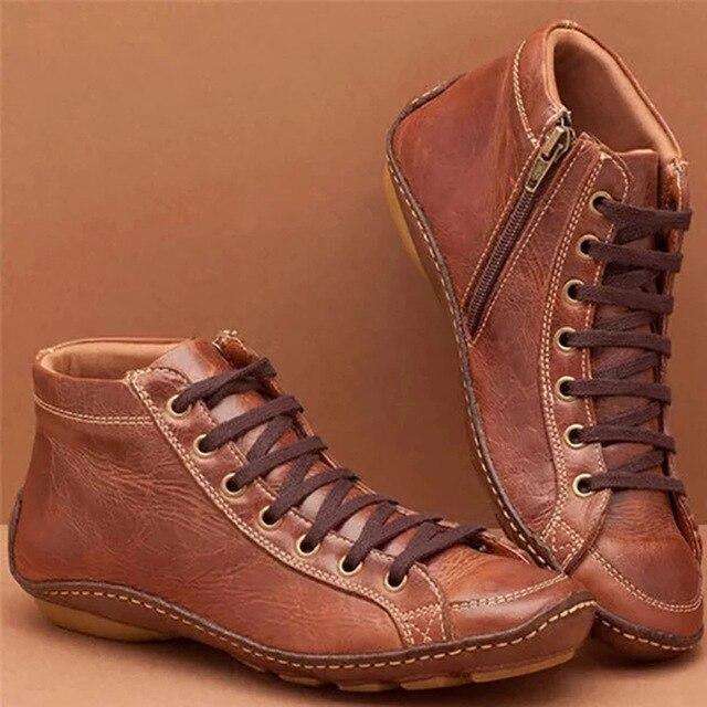 Leather Winter Shoes For Woman