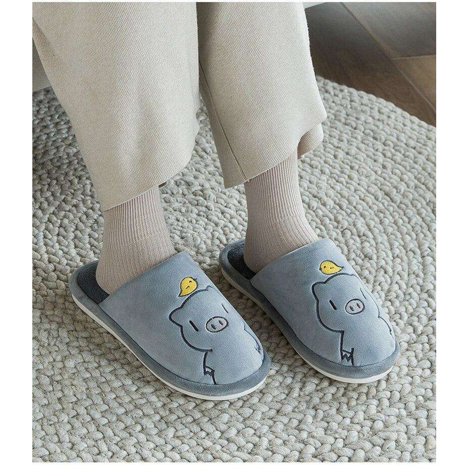 Plush Indoor House Anti-slip Soft Slippers