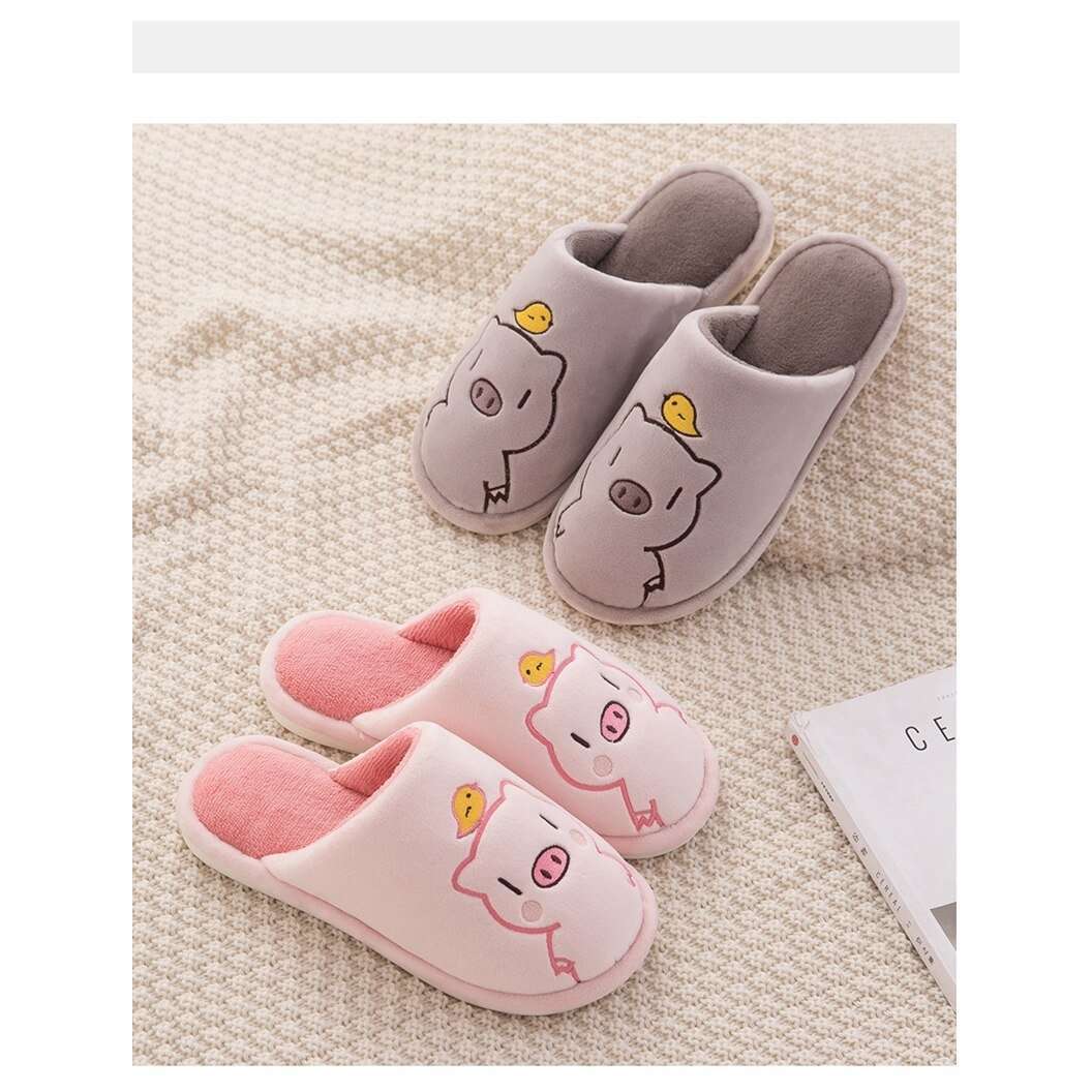 Plush Indoor House Anti-slip Soft Slippers