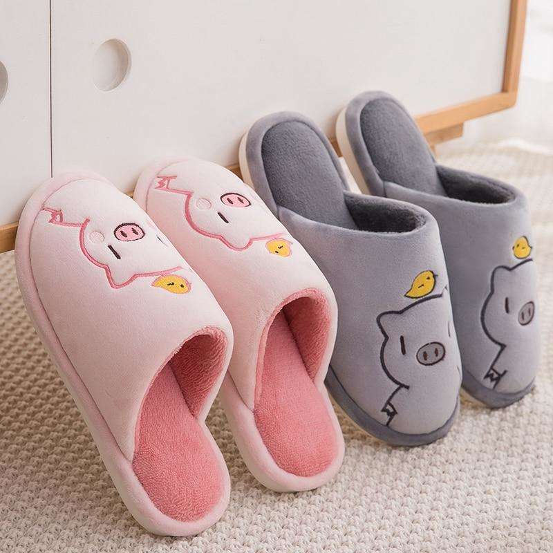 Plush Indoor House Anti-slip Soft Slippers