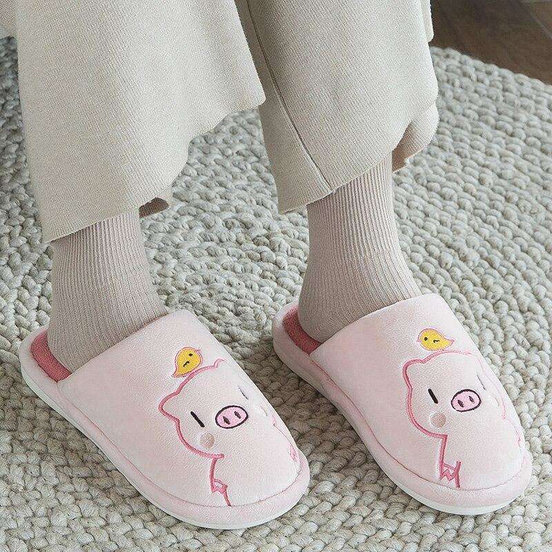 Plush Indoor House Anti-slip Soft Slippers