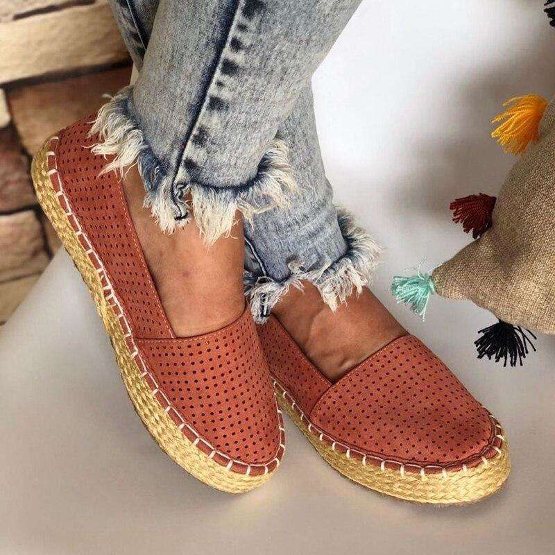 Wick Thread Sole Slip-On Flats