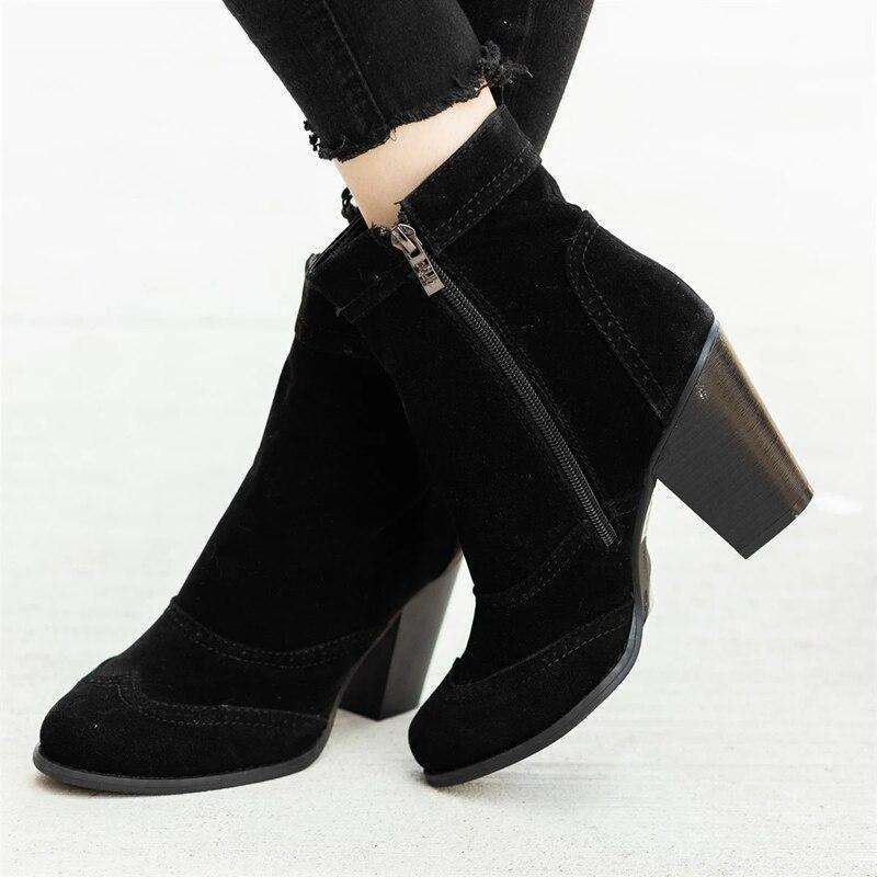 Suede Stylish Walking Booties