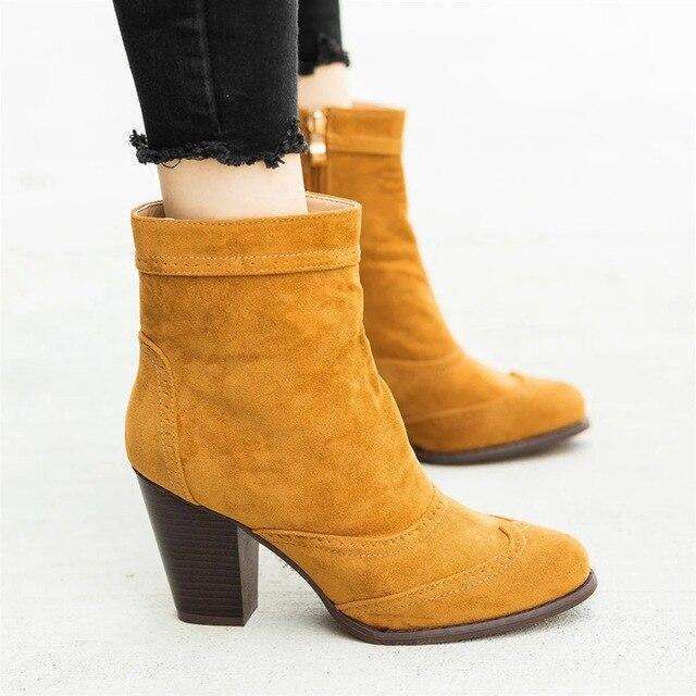 Suede Stylish Walking Booties