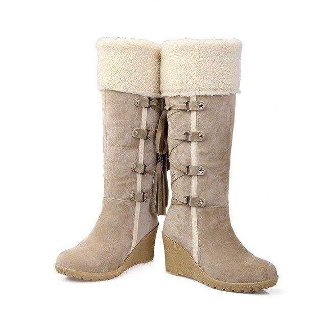 High Eski Tied Fashion Winter Boots