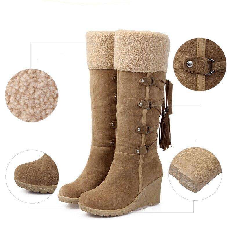 High Eski Tied Fashion Winter Boots