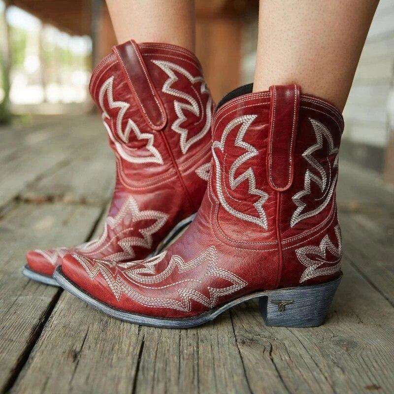 Low Cut Cowboy Designed Boots