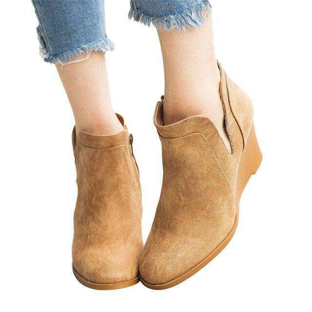 Pointed Toe Thick Sole Booties