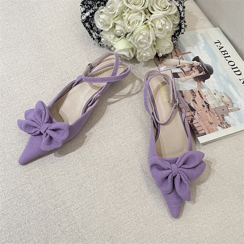 Butterfly-knot Elegant High Heels