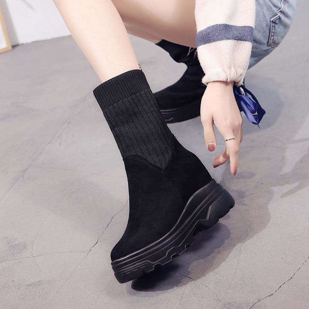 Sock Stretch Black Boots