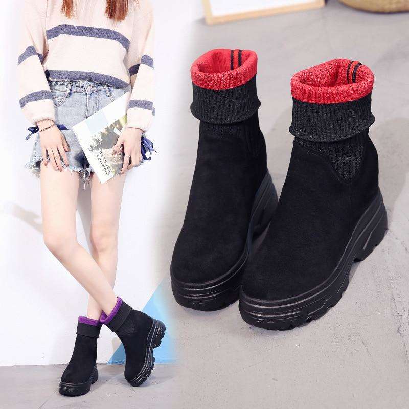 Sock Stretch Black Boots