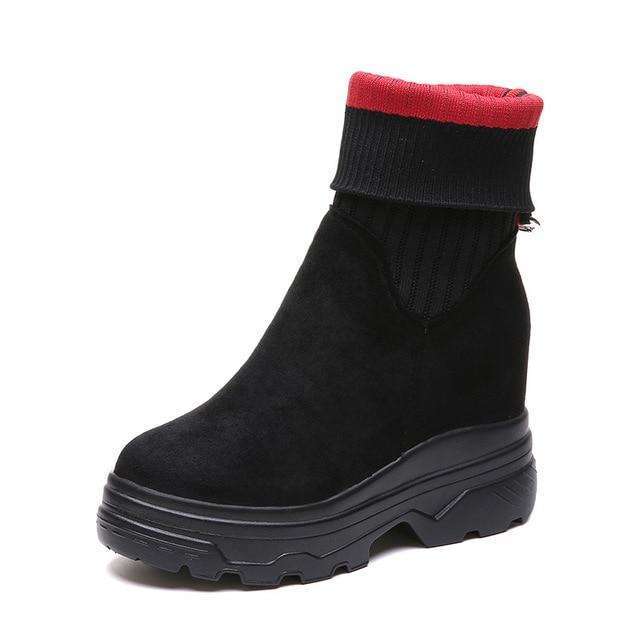 Sock Stretch Black Boots