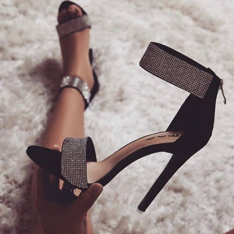 Women Sparkling Diamond Crystal High Heels